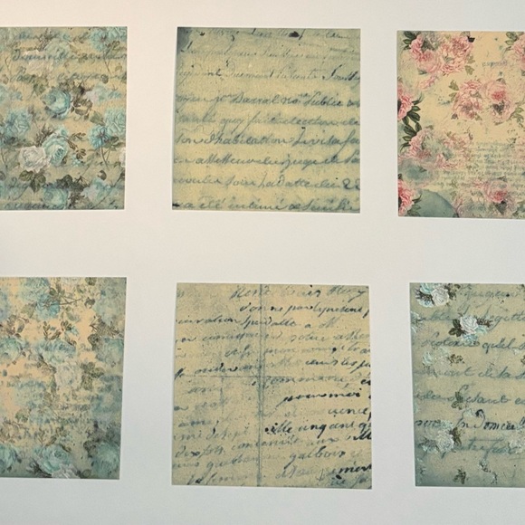 Floral Patterned Craft Paper Set - Picture 5 of 6